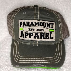 Trucker Hat: Distressed PARAMOUNT APPAREL EST 1929